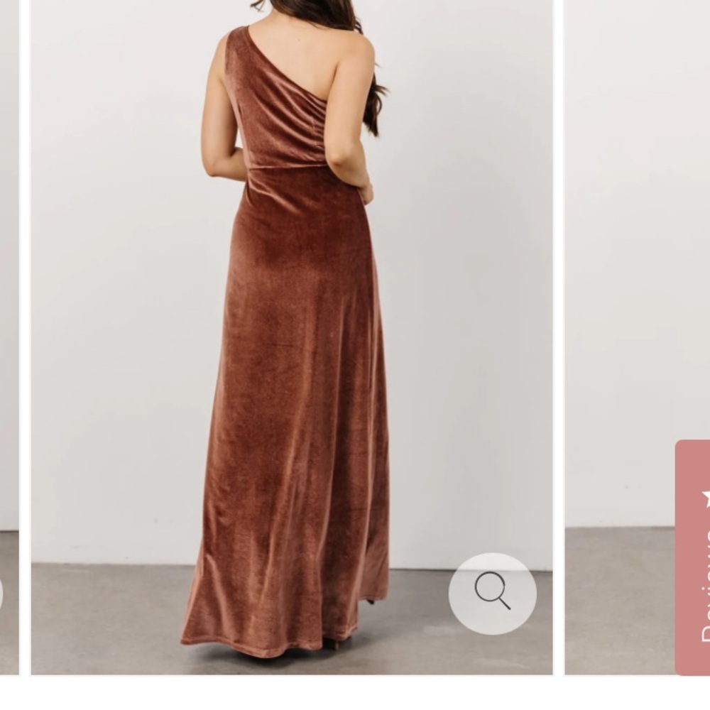 Baltic Born Tatiana Velvet one shoulder maxi dress size XL - Picture 4 of 11